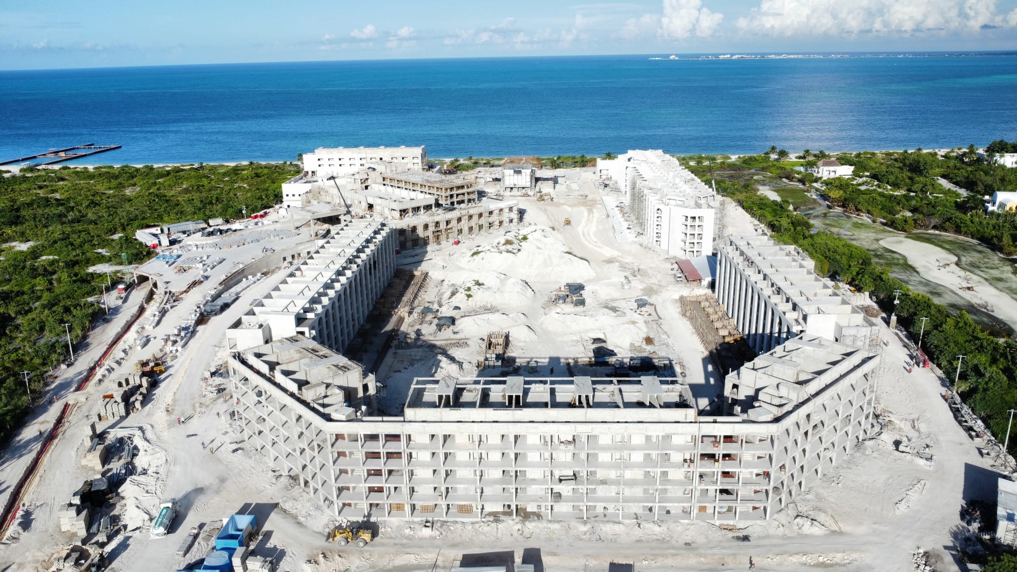 Complejo hotelero — vista aérea